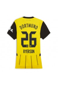 Borussia Dortmund Julian Ryerson #26 Fotballdrakt Hjemme Klær Dame 2024-25 Korte ermer